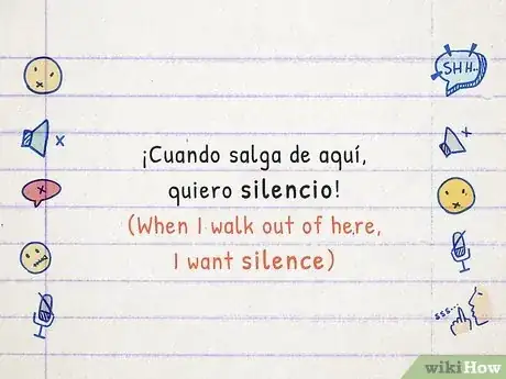 Image titled Say "Be Quiet" in Spanish Step 2